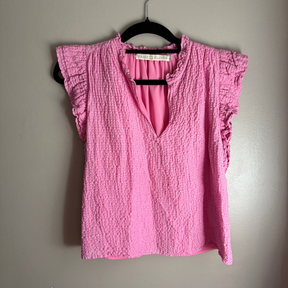 Marie Oliver Merrit Double Ruffle Top - Picture 3 of 6